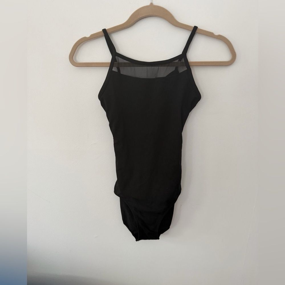 Black Mesh Strappy Bodysuit size medium